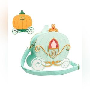 Loungefly Disney Cinderella Reversible Pumpkin Carriage Crossbody Purse